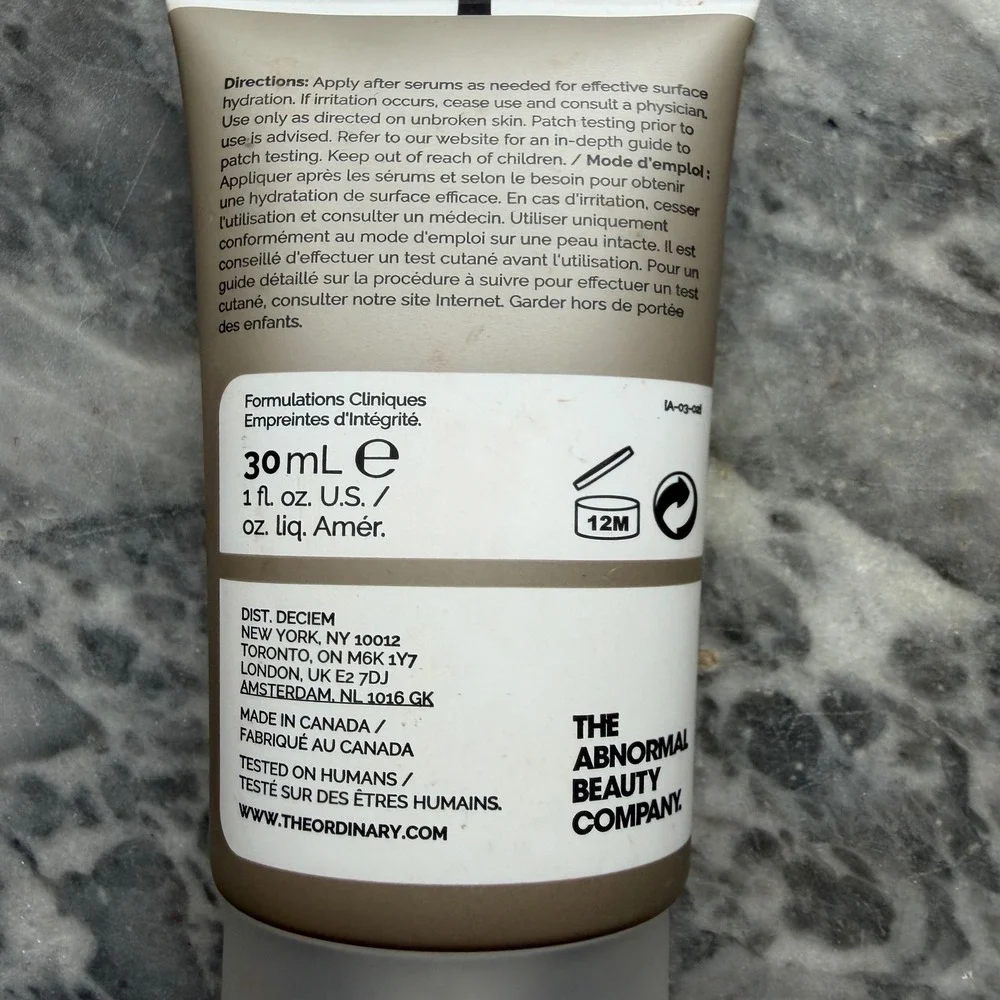 New The Ordinary Natural Moisturizing Factors + HA